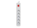 Listwa zasilająca Natec Bercy 400 1,5m szara 5 gniazd - 1385590