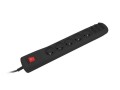 Listwa zasilająca Natec Extreme Media SP8 1,5M czarny 8 gniazd - 1385600
