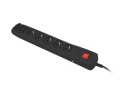 Listwa zasilająca Natec Extreme Media SP8 5,0M czarny 8 gniazd - 1385609