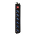Listwa zasilająca do UPS Techly 6 gniazd 1,5m czarna - 1310409