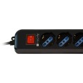 Listwa zasilająca do UPS Techly 6 gniazd 1,5m czarna - 1310412