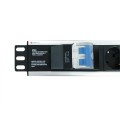 Listwa zasilająca Rack19" TechlyPro I-CASE STRIP-16SH 6 gniazd Schuko 3m czarna - 1385956