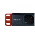 Listwa zasilająca Techly Rack 1U, 8xSchuko 250V/16A C14 2m - 1385973