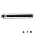 Listwa zasilająca Rack19" TechlyPro 8 gniazd 3m czarna - 1385988