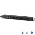 Listwa zasilająca Rack19" do UPS TechlyPro 10 gniazd 2m czarna - 685561