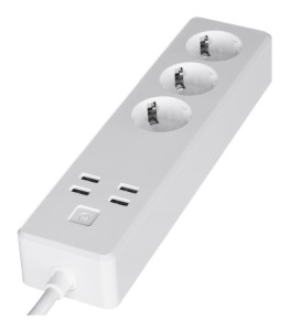 Listwa zasilająca Smart Woox Wi-Fi 3xSchuko, 4xUSB