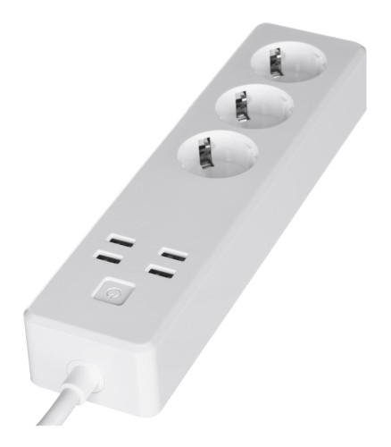 Listwa zasilająca Smart Woox Wi-Fi 3xSchuko, 4xUSB - 737745