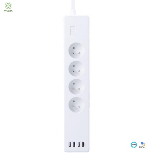 Listwa zasilająca Smart Woox Wi-Fi 4 Gniazda, 4xUSB - 685621