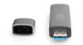 Czytnik kart DIGITUS 3-portowy USB Typ C/ USB 3.0 SuperSpeed SD Micro SD HQ aluminium szary - 1389533