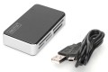 Czytnik kart DIGITUS DA-70322-2 USB 2.0, uniwersalny, czarno-srebrny - 1389538