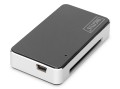 Czytnik kart DIGITUS DA-70322-2 USB 2.0, uniwersalny, czarno-srebrny - 1389539