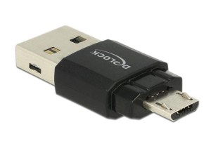 Czytnik kart Delock micro USB 2.0 OTG