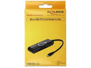 Czytnik kart Delock micro USB 2.0 OTG All in One