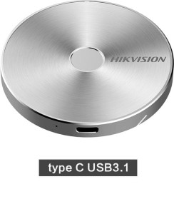 Dysk zewnętrzny SSD HIKVISION T100F 512GB USB 3.1 Type-C AES 256-bit Fingerprint srebrny