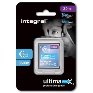 Karta pamięci CFast 2.0 INTEGRAL UltimaPro X2 540/520MB 32GB