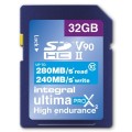 Karta pamięci SDHC INTEGRAL UltimaPro X2 280/240MB UHS II V90 32GB - 979006