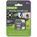 Karta pamięci Security Micro SD INTEGRAL 1080p UHS-1 U1 Klasa 10 32GB (+adapter SD) - 1389960