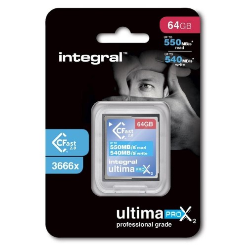 Karta pamięci CFast 2.0 INTEGRAL UltimaPro X2 550/540MB 64GB - 1389961