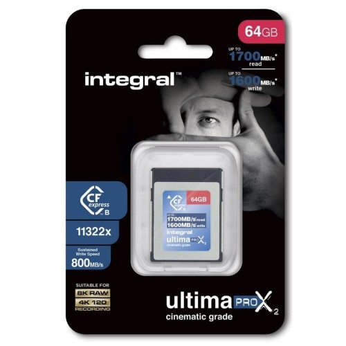 Karta pamięci INTEGRAL CFexpress Cinematic Typ B 2.0 64GB - 1389962