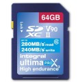Karta pamięci SDXC INTEGRAL UltimaPro X2 280/240MB UHS II V90 64GB - 979011