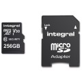 Karta pamięci Security Micro SD INTEGRAL 4K V30 UHS-1 U3 A1 256GB (+adapter SD) - 1389986