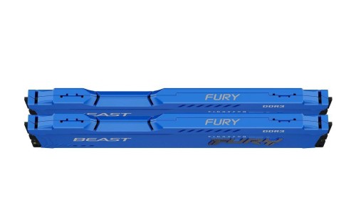 Pamięć DDR3 Kingston Fury Beast 8GB (2x4GB) 1600MHz CL10 1,5V niebieska - 1390122