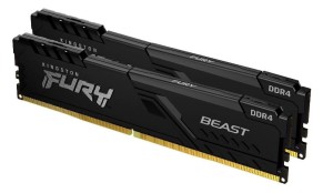 Pamięć DDR4 Kingston Fury Beast 8GB (2x4GB) 2666MHz CL16 1,2V czarna