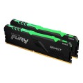 Pamięć DDR4 Kingston Fury Beast RGB 16GB (2x8GB) 2666MHz CL16 1,2V czarna - 952781
