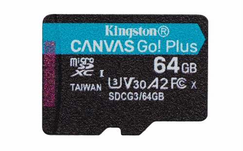 Karta pamięci Kingston microSD Canvas Go! Plus 64GB Class 10,UHS-I - 1236434
