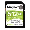 Karta pamięci Kingston SD Canvas Select Plus 512GB UHS-I U3 V30 - 995454