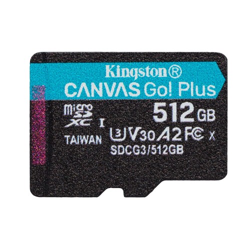 Karta pamięci Kingston microSD Canvas Go! Plus 512GB UHS-I U3 V30 - 1236437