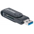 Czytnik Kart Pamięci Manhattan 24w1 SD/MicroSD/MMC USB3.0 - 979197