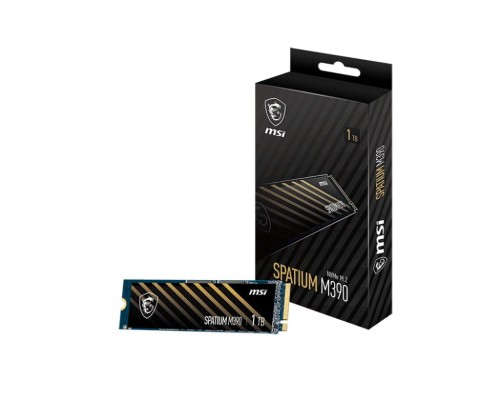 Dysk SSD MSI SPATIUM M390 1TB PCIe 3.0 NVMe M.2 2280 (3300/3000 MB/s) 3D NAND - 1149256