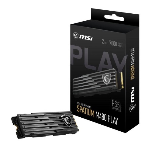 Dysk SSD MSI SPATIUM M480 2TB PCIe 4.0 NVMe M.2 PLAY 2280 (7000/6800 MB/s) 3D NAND - 1391289