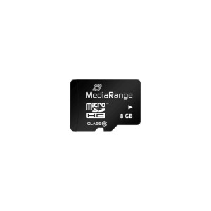 Karta pamięci MicroSDHC MediaRange MR957 8GB Class 10 + adapter SD