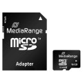 Karta pamięci MicroSDHC MediaRange MR958 16GB Class 10 + adapter SD - 1391362