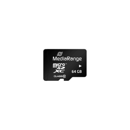 Karta pamięci MicroSDXC MediaRange MR955 64GB Class 10 UHS-1 + adapter SD - 1391378