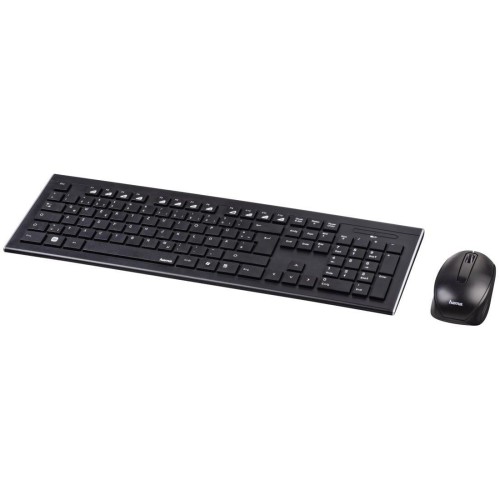 Zestaw bezprzewodowy klawiatura + mysz Hama Cortino, czarny - 699021