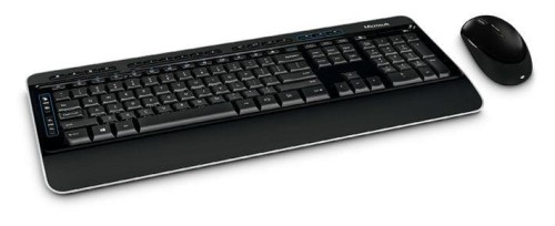 Zestaw bezprzewodowy klawiatura + mysz Wireless Desktop 3050 with AES czarny - 985093