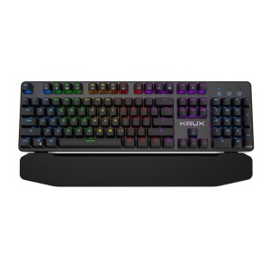 Klawiatura przewodowa KRUX Meteor RGB Outemu Brown czarna