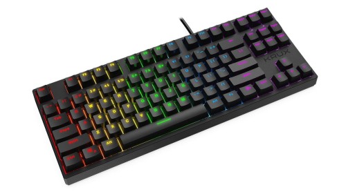 Klawiatura przewodowa KRUX ATAX RGB TKL Outemu Red czarna - 984826