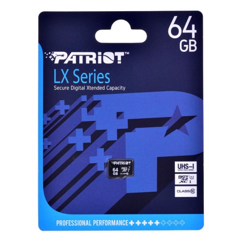 Karta pamięci Patriot LX Series MicroSDXC 64GB Class V30 - 927733