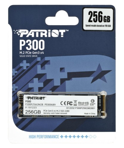 Dysk SSD Patriot P300 256GB M.2 2280 PCIe NVMe (1700/1100 MB/s) - 726708