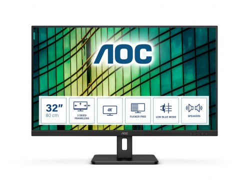 Monitor AOC 31,5" U32E2N UHD 2xHDMI DP głośniki - 1057814
