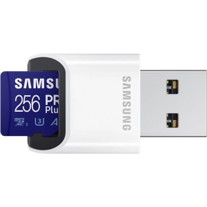 Karta pamięci Samsung PRO Plus microSDXC 256GB (160/120 MB/s) + czytnik