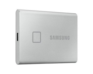 Dysk SSD zewnętrzny USB Samsung SSD T7 1TB Portable Touch (1050/1000 MB/s) USB 3.1 Silver