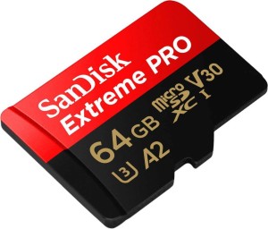Karta pamięci MicroSDXC SanDisk EXTREME PRO 64GB 200/90 MB/s A2 C10 V30 UHS-I U3