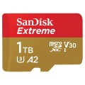 Karta pamięci microSDXC SanDisk EXTREME 1TB 160/90 MB/s A2 C10 V30 UHS-I U3 Mobile + adapter - 1268636