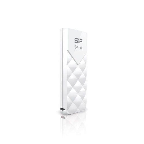 Pendrive Silicon Power 64GB USB 2.0 Ultima U03 Diamond Cut LUX White - 1064227