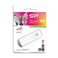 Pendrive Silicon Power 64GB USB 2.0 Ultima U03 Diamond Cut LUX White - 1064229